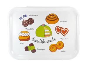 Bricka "Swedish Fika", (27x20cm)