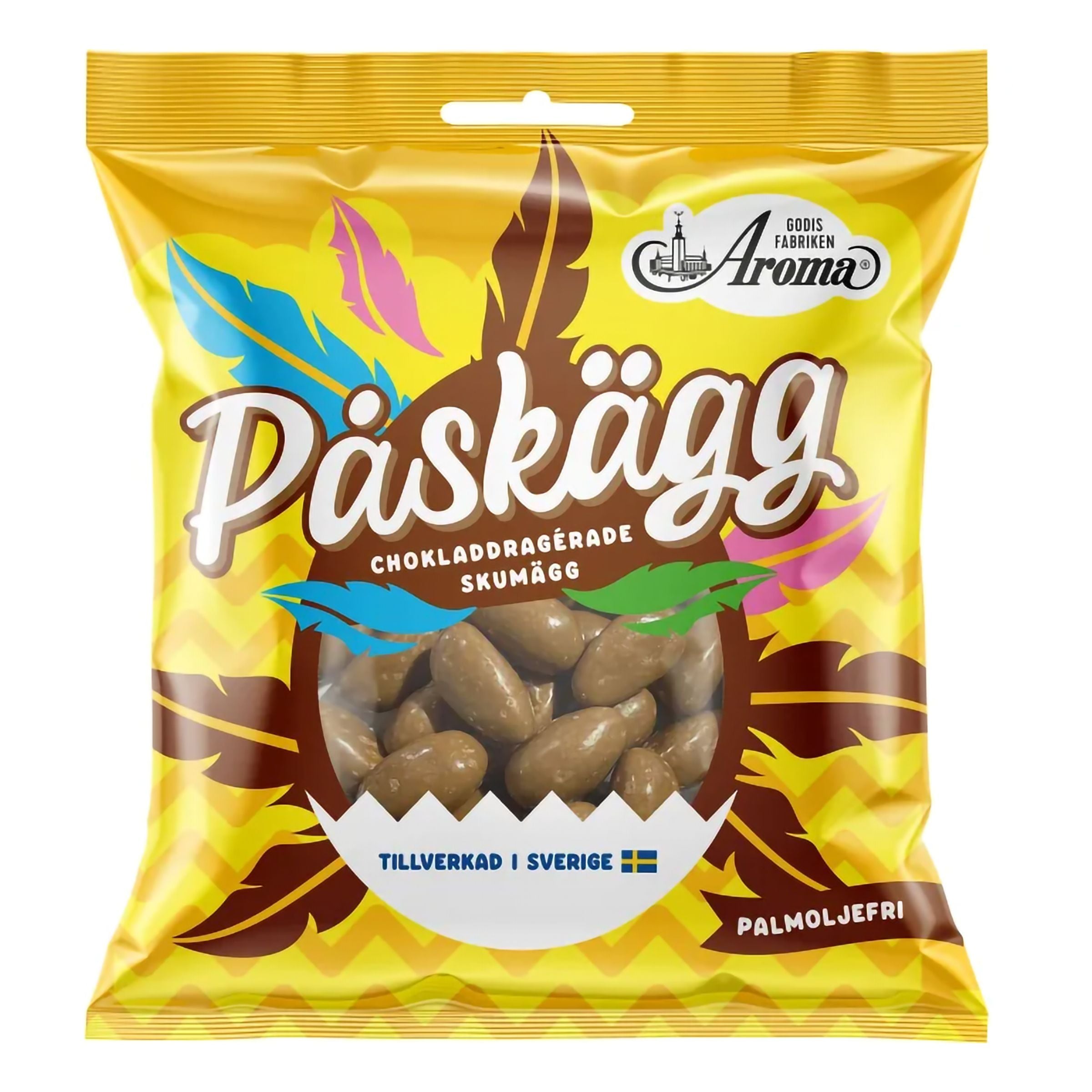 Aroma Chokladdragerade Skumägg - 90 g